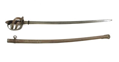 Lot 96 - An Italian cavalry basket hilt sword, late 19th century