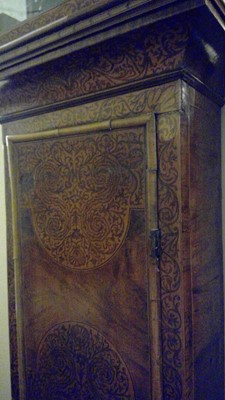Lot 338 - A seaweed marquetry and walnut longcase clock