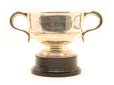 Lot 67 - A George V silver two handled trophy cup
