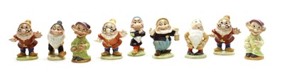 Lot 221 - A collection of Beswick Walt Disney dwarves from the Snow White series