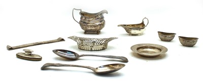 Lot 59 - A pair of Victorian Queens pattern silver table spoons