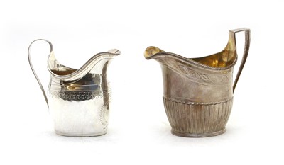 Lot 70 - A George III silver cream jug