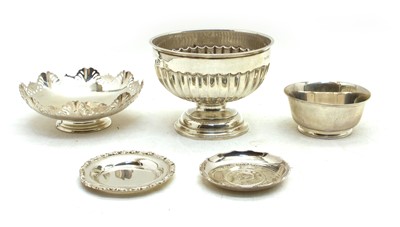 Lot 66 - A George V silver pedestal bowl