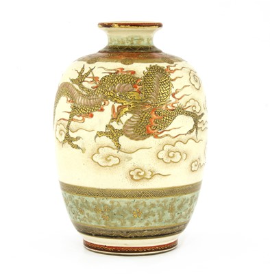 Lot 89 - A Japanese Satsuma ware vase