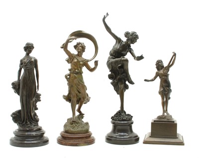 Lot 266 - Two spelter figures