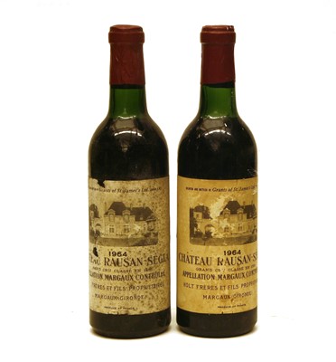 Lot 106 - Château Rausan-Ségla, 2eme Cru Classe, Margaux, 1964, two half bottles