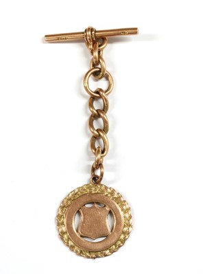 Lot 442 - A 9ct gold medal fob