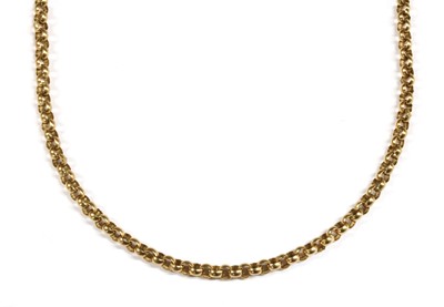 Lot 146 - A 9ct gold belcher link chain