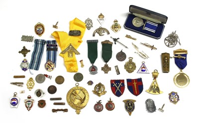 Lot 435 - A collection of Masonic jewels and medals