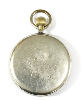 Lot 455 - A Jaeger-LeCoultre military pocket watch