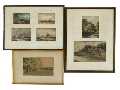 Lot 490A - George Chambers (British, 19th-20th Century),  Northumberland Views, watercolour (14)