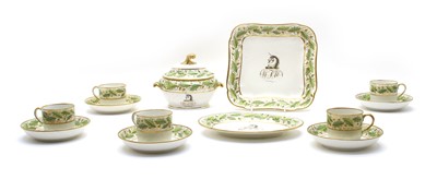 Lot 299 - A 19th century porcelain part dessert service