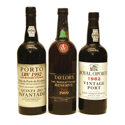 Lot 312 - Assorted Port to include: Taylors, 1969, one bottle plus two various other bottles