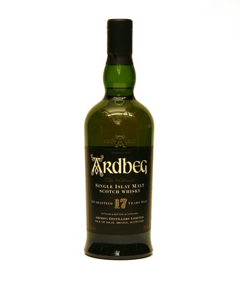 Lot 378 - Ardbeg, Guaranteed 17 Years Old, Single Islay Malt Scotch Whisky, one bottle (boxed)