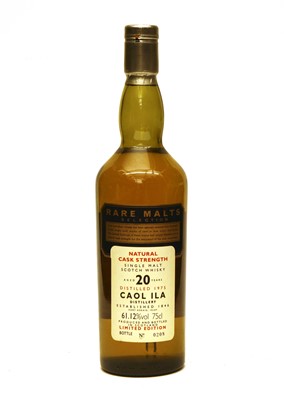 Lot 379 - Caol Ila, Aged 20 Years, Limited Edition Single Malt Scotch Whisky, Distilled 1975, bottle no. 0208