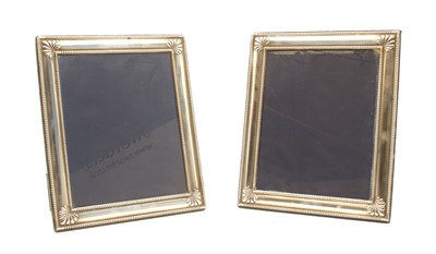 Lot 205 - A large pair of silver photograph frames