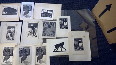 Lot 112 - Eric Fitch Daglish (1892-1966), Animals in Black and white, woodcut engravings
