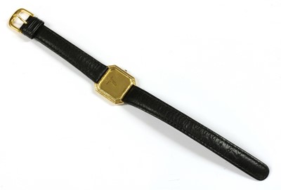 Lot 483 - A ladies' gold Baume & Mercier mechanical strap watch, ref. 38259