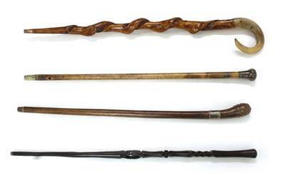 Lot 260A - A collection of walking sticks