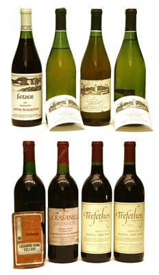 Lot 258 - Assorted Californian Wine: Fumé Blanc, Robert Mondavi Winery, 1981, 3 bottles and 5 various others