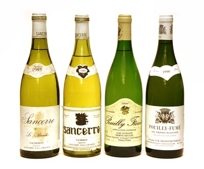 Lot 21 - Assorted French White Wine to include: Sancerre, Vacheron, 1984 and three various others