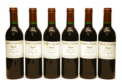 Lot 211 - Domaine La Tour Vielle, Banyuls, Cuvée Francis Cantié, 1989, six half bottles