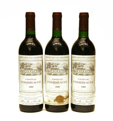 Lot 109 - Chateau Fombrauge, Saint-Émilion Grand Cru, 1989, three bottles (label damage)