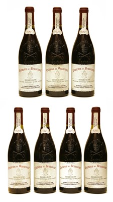 Lot 189 - Châteauneuf-du-Pape, Château de Beaucastel, 1991, seven bottles