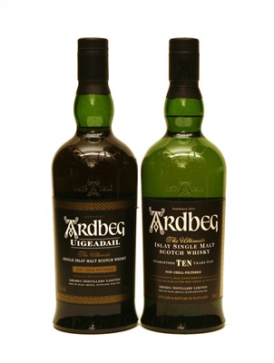 Lot 387 - Ardbeg, Uigeadail, Islay Single Malt Scotch Whisky, 54.2% vol and another Ardbeg, total two bottles