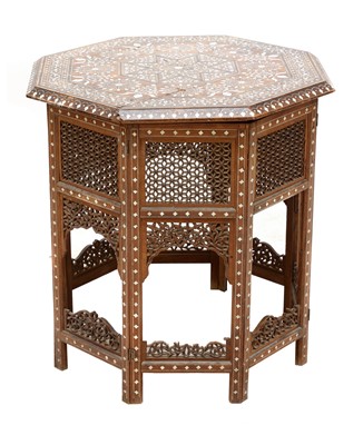 Lot 873 - An Indian folding table