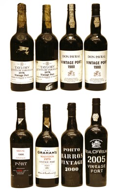 Lot 320 - Assorted Port to include: Taylors, Quinta de Vargellas, 1978, two bottles and six various others