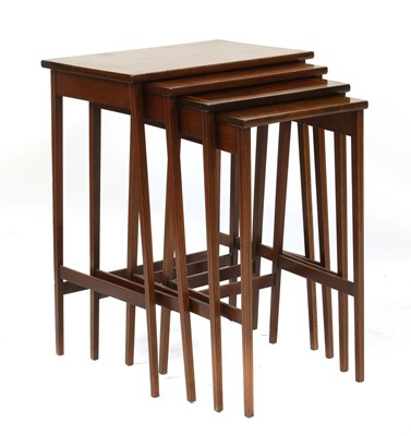 Lot 373 - An Edwardian mahogany quartetto of tables
