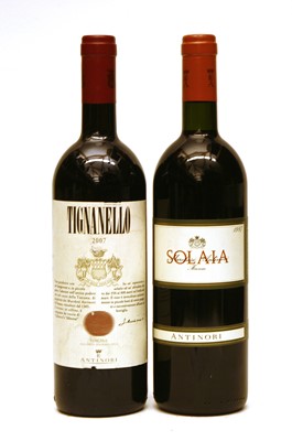 Lot 217 - Solaia, Toscana, Marchesi Antinori, 1997 and Tignanello, Toscana, Marchesi Antinori, 2007