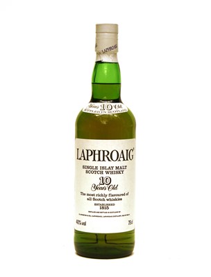 Lot 390 - Laphroaig, 10 Years Old, Single Island Malt Scotch Whisky, pre Royal Warrant, one bottle