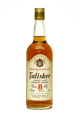 Lot 394 - Talisker, 8 Years Old, Single Malt Scotch Whisky, 80 proof, 26 1/3 fl ozs, 1970s bottling