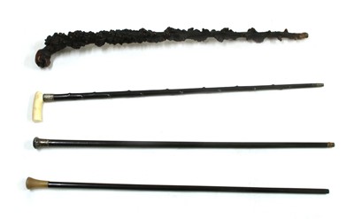 Lot 242A - A collection of walking sticks