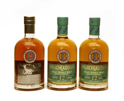 Lot 397 - Bruichladdich, 12 Years Old, Islay Single Malt Scotch Whisky, two bottles and one other