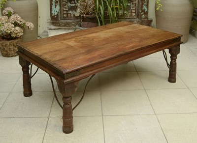 Lot 3 - An Indian hardwood low table
