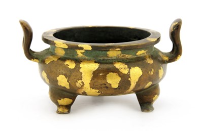 Lot 206 - A Chinese gilt-bronze incense burner
