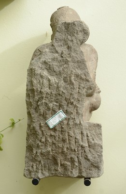 Lot 11 - A carved sandstone figure of a dancer