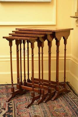 Lot 96 - A quartet of Regency-style mahogany tables