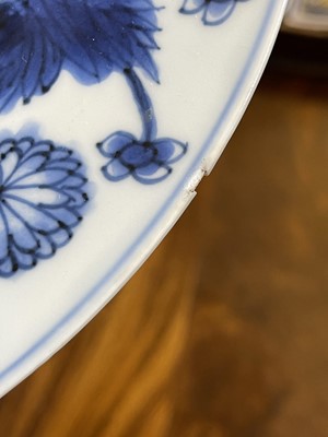 Lot 103 - Eight various blue and white porcelain plates