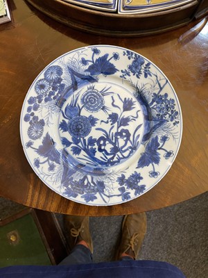 Lot 103 - Eight various blue and white porcelain plates