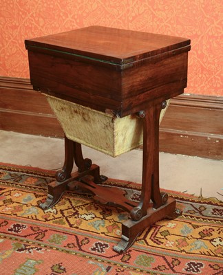Lot 207 - A William IV rosewood worktable