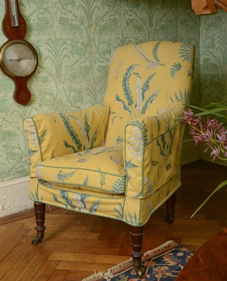 Lot 24 - A William IV mahogany armchair