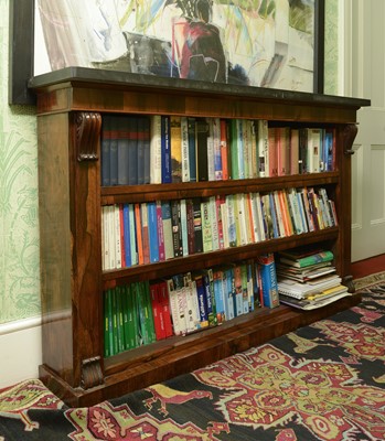 Lot 53 - A rosewood dwarf bookcase
