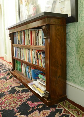 Lot 53 - A rosewood dwarf bookcase