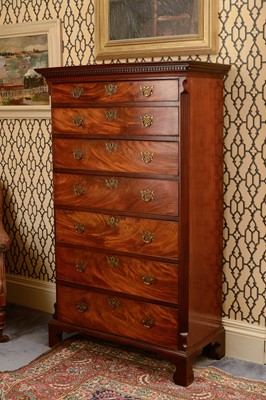Lot 283 - A mahogany chest of drawers