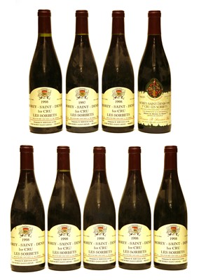 Lot 55 - Morey-Saint-Denis 1er Cru, Les Sorbets, Domaine B. Serveau et Fils, 1997, 1992 and 1998