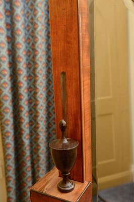 Lot 302 - A Regency-style mahogany cheval mirror
